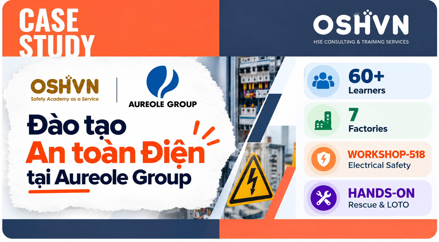 Case Study: Đào tạo An toàn Điện tại Aureole Group