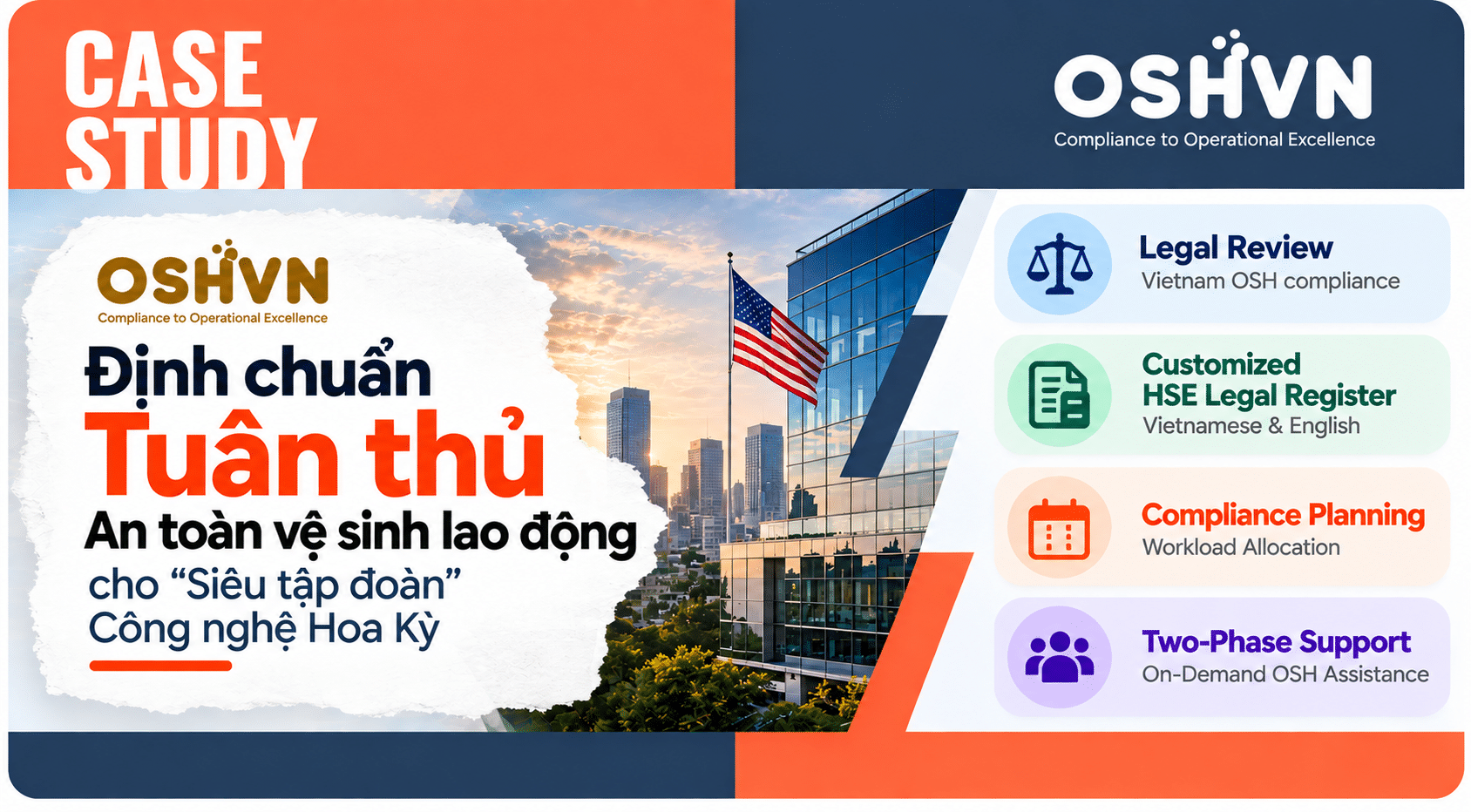 Case Study: Định chuẩn Tuân thủ An toàn vệ sinh lao động cho “Siêu tập đoàn” Công nghệ Hoa Kỳ